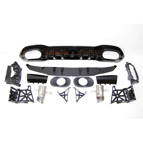 Difusor Trasero Mercedes V177 Look AMG A35 4 Puertas