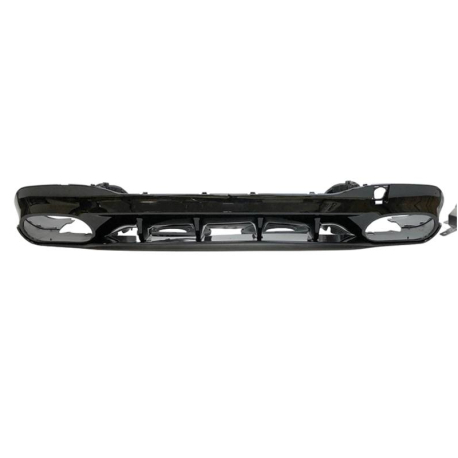 Difusor Trasero Mercedes W118 CLA Look A35 Negro Brillo