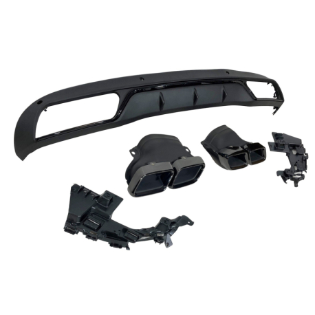 Difusor Trasero Mercedes W205 2014-2018 4P / SW Look C63 ABS