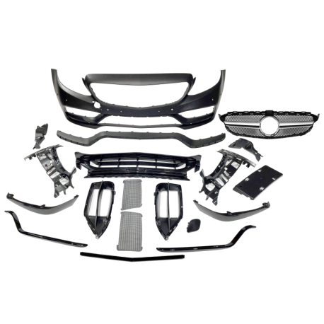 Paragolpes Delantero Mercedes W205 2014-2018 Coupe / 4P / SW look AMG C63