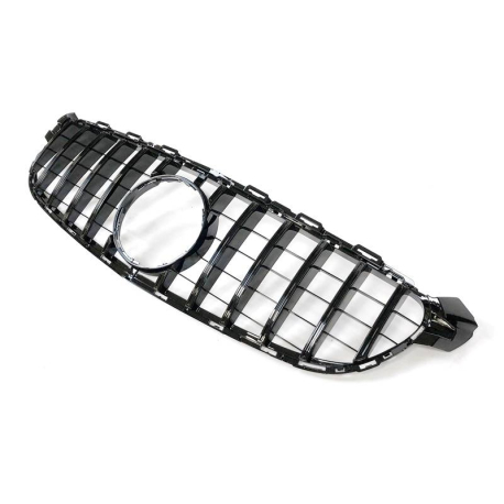 Parrilla Mercedes W205 C63 Look GT Negro Brillante