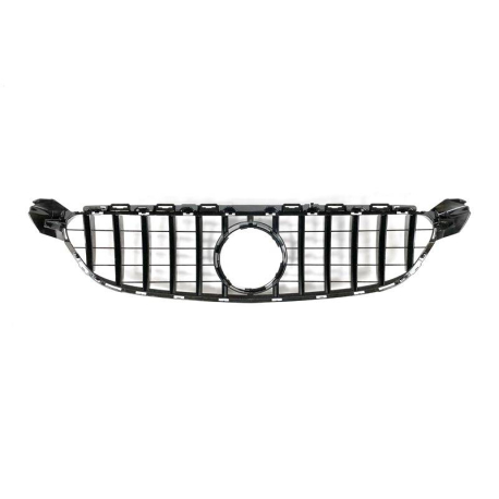 Parrilla Mercedes W205 C63 Look GT Negro Brillante