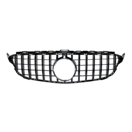 Parrilla Mercedes W205 2015-2018 Full Black Con Cámara