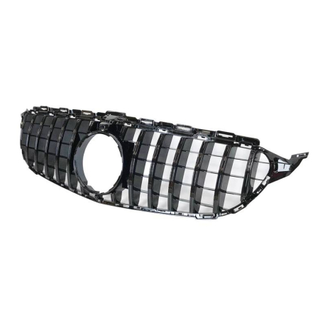 Parrilla Mercedes W205 2015-2018 Full Black Con Cámara
