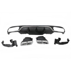Difusor Trasero Mercedes W213 2016-2023 4 puertas / Station Wagon look AMG E63 ABS