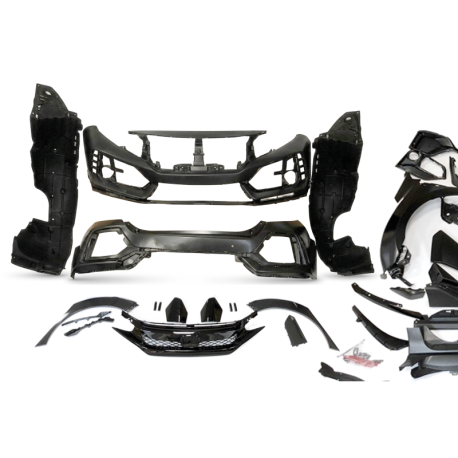 Kit De Carrocería Honda Civic Hatchback 2016-2021 look Type R 2020