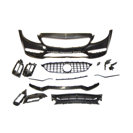 Paragolpes Delantero Mercedes W205 2014-2018 Coupe / 4P / SW look C63 New