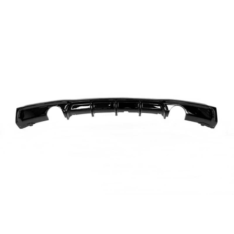 Difusor Trasero BMW F30 / F31 Look M Performance 2 Salidas Brillante Negro