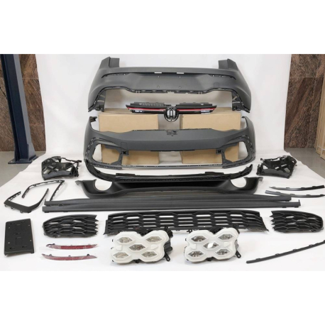 Kit De Carrocería Volkswagen Golf 8  3 /5P 2019-2023 Look GTI 2 Salidas