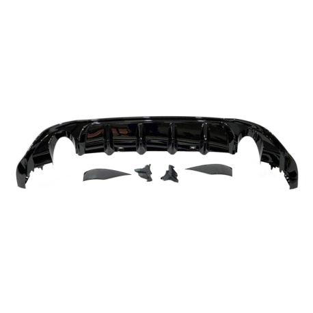 Difusor Trasero Volkswagen Golf 7.5 GTI Negro Brillante