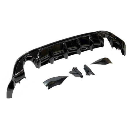 Difusor Trasero Volkswagen Golf 7.5 GTI Negro Brillante