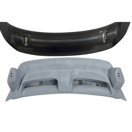 Portón Fibra Porsche 911 / 997 2005-2008 Look GT2 Con Alerón Carbono