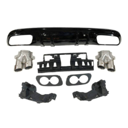 Difusor Trasero Mercedes W205 2019+ 4P / SW Look AMG C43