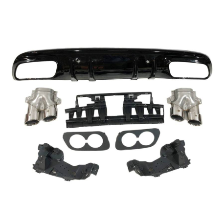 Difusor Trasero Mercedes W205 2019+ 4P / SW Look AMG C43