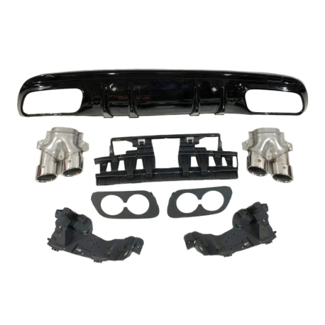 Paragolpes Trasero Mercedes W205 2014-2018 4P Look C43 Colas escape