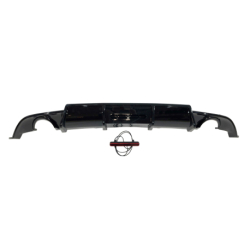 Difusor Trasero Volkswagen Golf 7.5 Look TCR Negro Brillante Red Light