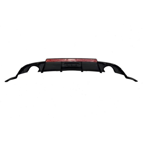 Difusor Trasero Volkswagen Golf 7.5 Look TCR Negro Brillante Red Light