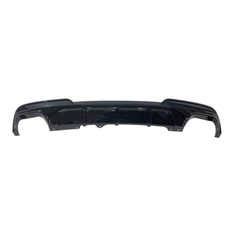 Difusor Trasero BMW F10/ F11 10-16 Look Performance 2 Salidas doble Brillante Negro