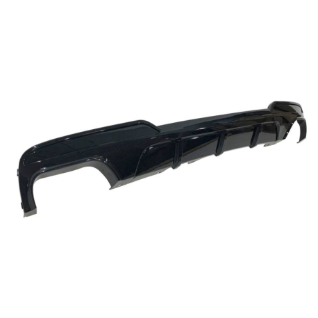 Difusor Trasero BMW F10/ F11 10-16 Look Performance 2 Salidas doble Brillante Negro