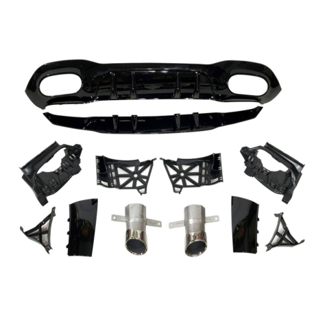 Difusor Trasero Mercedes V177 Look AMG A45 4 Puertas