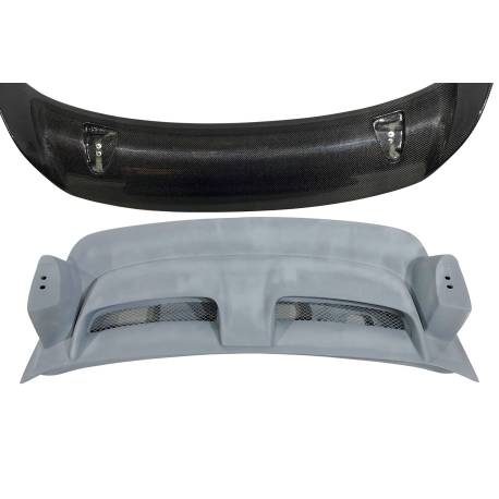 Portón Fibra Porsche 911 / 997 2005-2008 Look GT2 Con Alerón Carbono