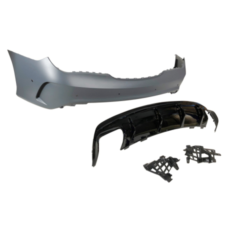 Paragolpes Trasero Mercedes W117 2013-2018 LCI 4P / SW Look AMG A45