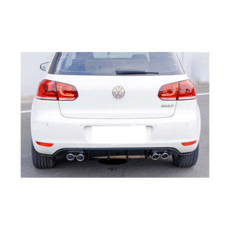 Difusor Trasero Volkswagen Golf 6 look Golf 7.5 R Negro Brillante