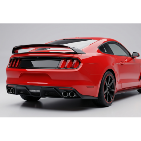 Alerón Ford Mustang 2015-2020 Look GT350 II Negro brillante