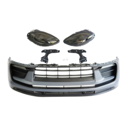 Paragolpes Delantero Porsche Macan 2014-2018 Look 2023 Faros delanteros