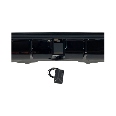 Difusor Trasero BMW E60 look M Performance Brillante Negro Luz de freno led