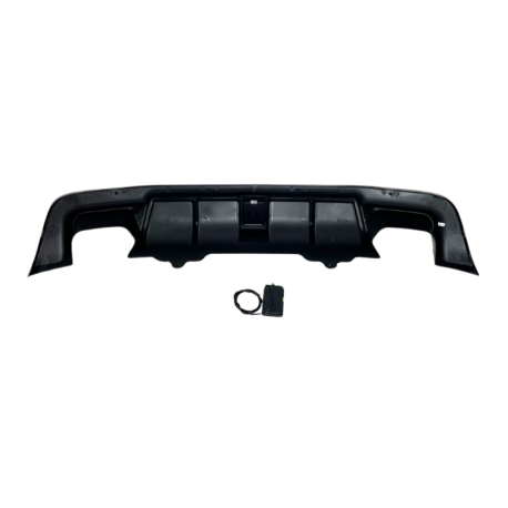 Difusor Trasero BMW E60 look M Performance Brillante Negro Luz de freno led