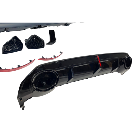 Paragolpes Trasero Audi A3 8Y Sportback 2019-2024 Look RS3 Led
