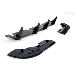 Difusor Trasero Mercedes W176 2016-2018 Negro Brillante