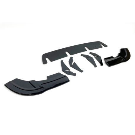 Difusor Trasero Mercedes W176 2016-2018 Negro Brillante