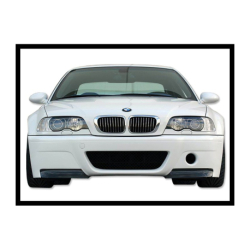 Paragolpes Delantero BMW E46 Look M3 ABS C/Punteras Carbono Look CSL