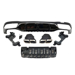 Difusor Trasero Mercedes W213 2016-2023 4 puertas / Station Wagon look AMG E63 ABS