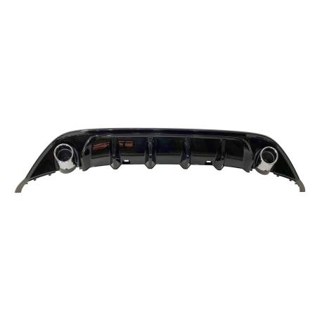 Difusor Trasero Volkswagen Golf 7 Look TCR Negro Brillante