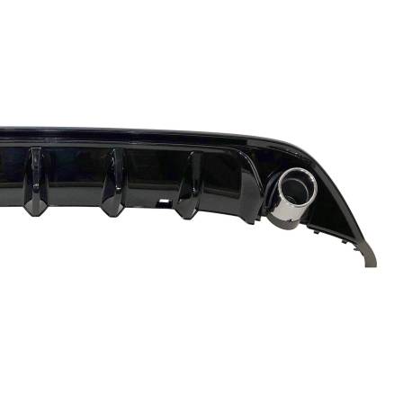 Difusor Trasero Volkswagen Golf 7 Look TCR Negro Brillante