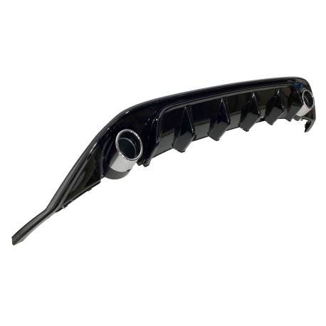 Difusor Trasero Volkswagen Golf 7 Look TCR Negro Brillante