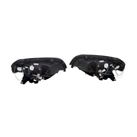Faros Delanteros Ojos De Angel BMW X5 '01 Black