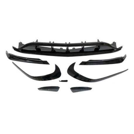 Spoiler Delantero Mercedes W176 16-18 Look AMG A45 Negro Brillante