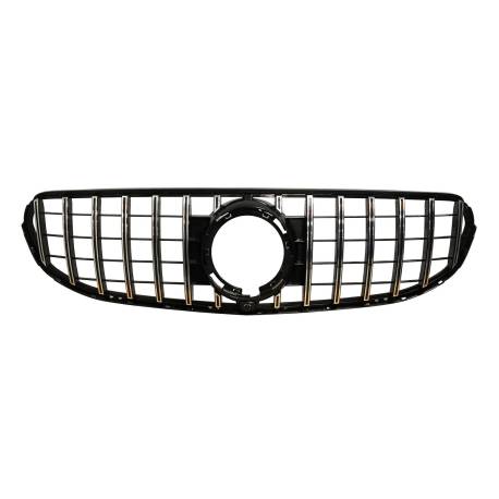 Parrilla Mercedes GLC X253 2020+ Look GT Chrome Negro Brillante
