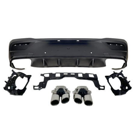 Difusor Trasero Mercedes C167 GLE 2020 Colas Look E53 Black