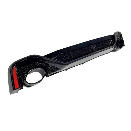 Difusor Trasero Audi A6 / A6 Avant C8 19-21 Look RS6 Negro brillante Para TCA0259