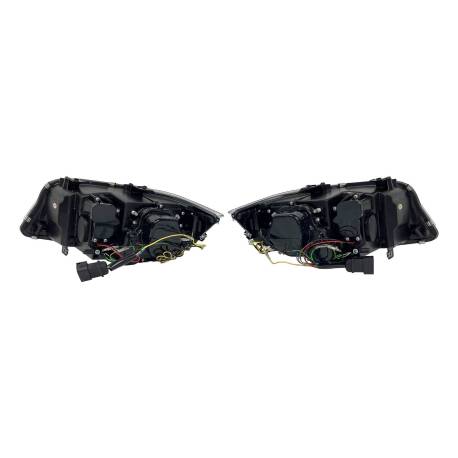 Faros Delanteros Luz De Dia BMW E90 '09-11 Xenon DRL Black
