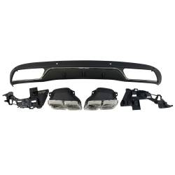 DIFUSOR TRASERO MERCEDES W205 2014-2018 LOOK C63 ABS
