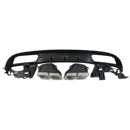 DIFUSOR TRASERO MERCEDES W205 2014-2018 LOOK C63 ABS