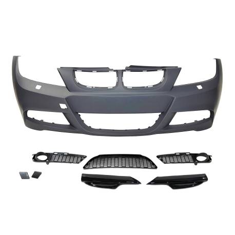 Paragolpes Delantero BMW E90 / E91 05-08 Look M-Tech Punteras Lavafaros ABS