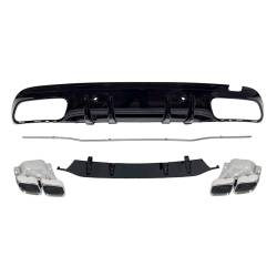 Difusor Trasero Mercedes W205 2019 4P / SW Look C63 ABS