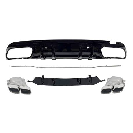 Difusor Trasero Mercedes W205 2019 4P / SW Look C63 ABS